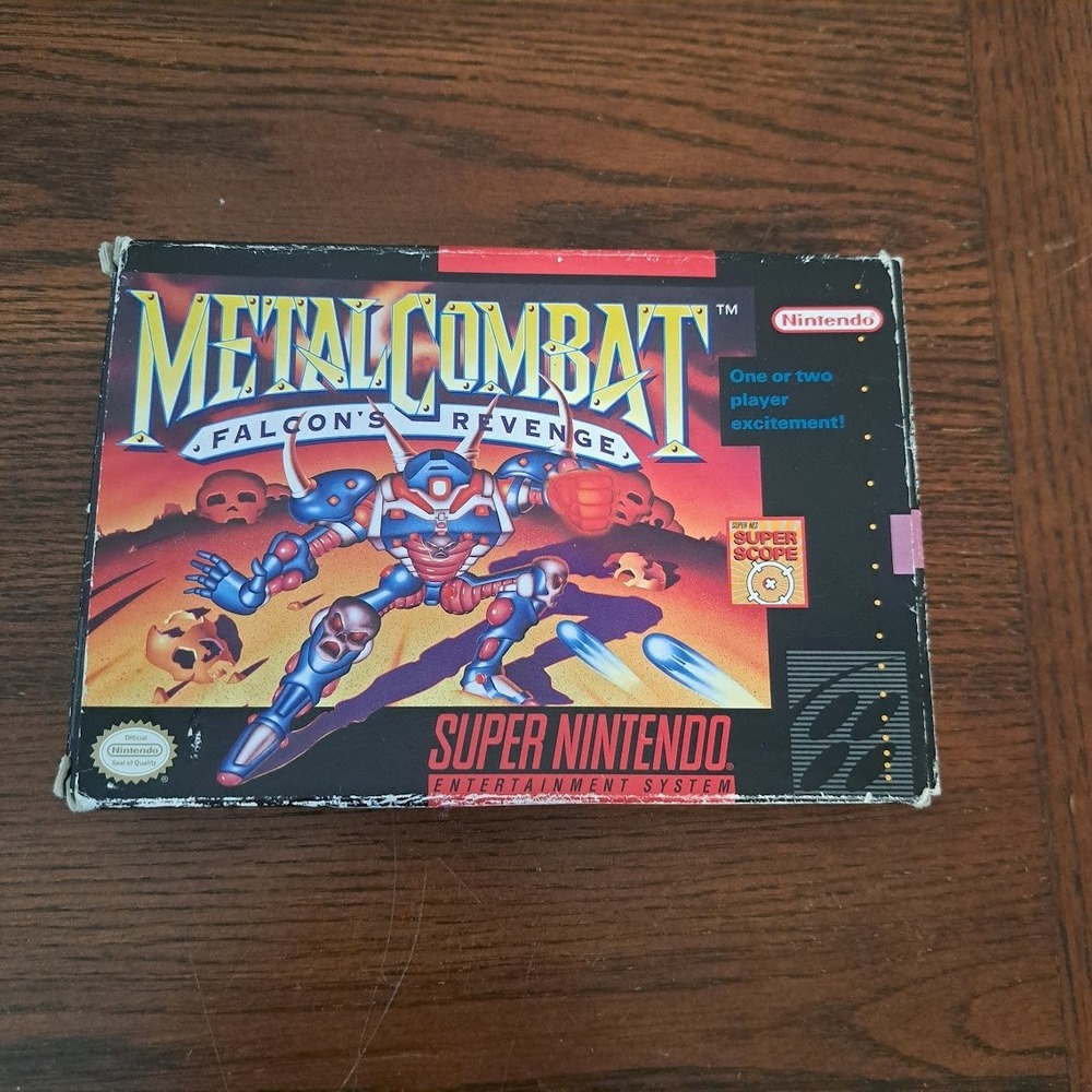 Metal Combat Falcon's Revenge Super Nintendo SNES CIB Super Scope SNS-KD-USA